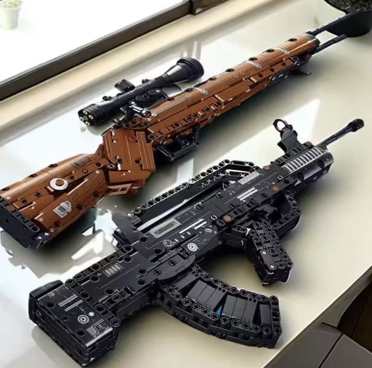 Home Security Gun - Bloques de Construcción, Pistola de Juguete,
