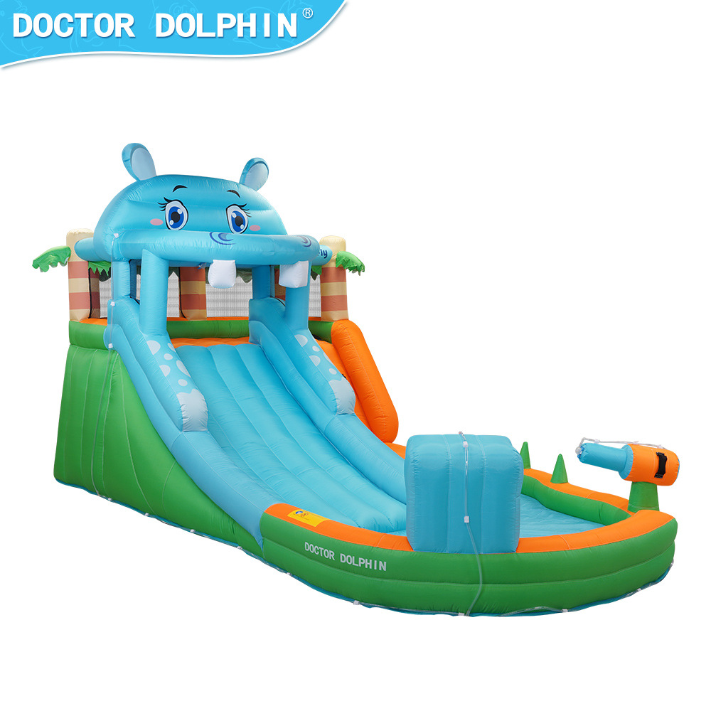 Home Security Gun - Tobogán acuático inflable Doctor Dolphin con