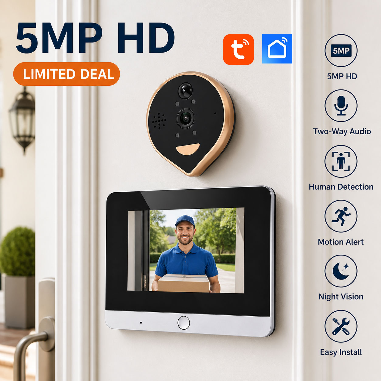 Peephole Camera Viewer - Mirilla Inteligente Tuya Smart Life de
