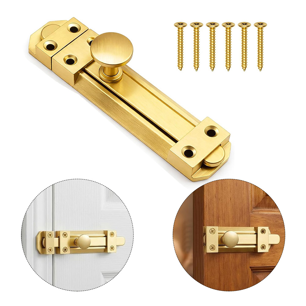 Home Security Door - Cerradura de puerta corredera de latón