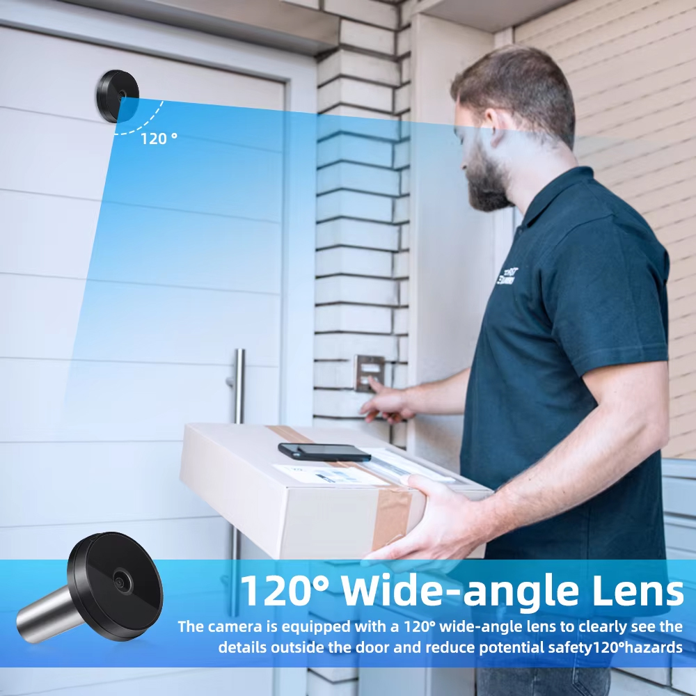 Hollarm-cámara con timbre inal - Peephole Camera Viewer reseña y precio
