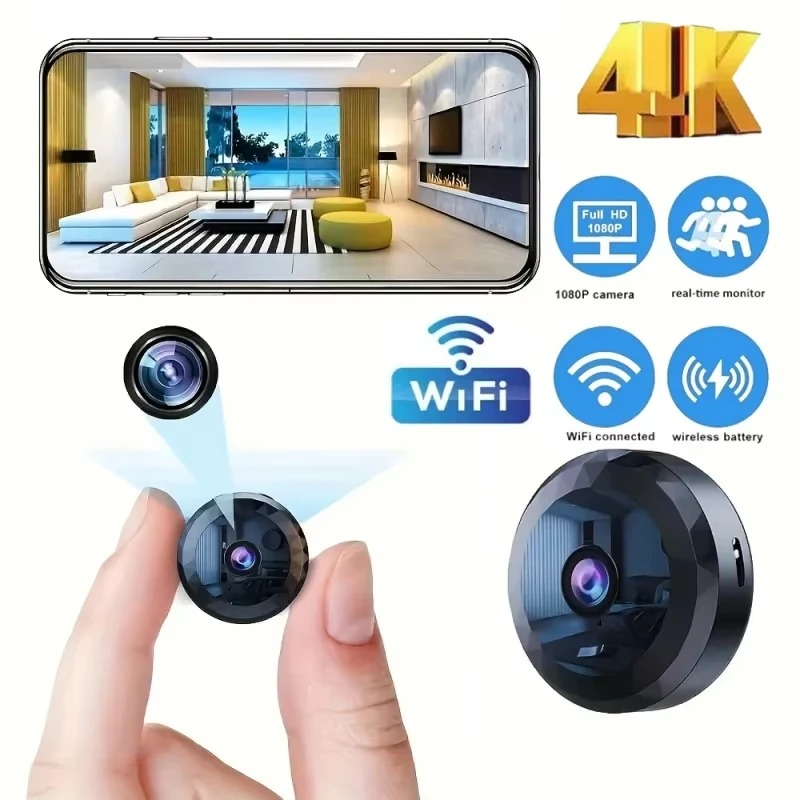 Mini Cámara WiFi 4K, Cámara de - Home Security Ai reseña y precio