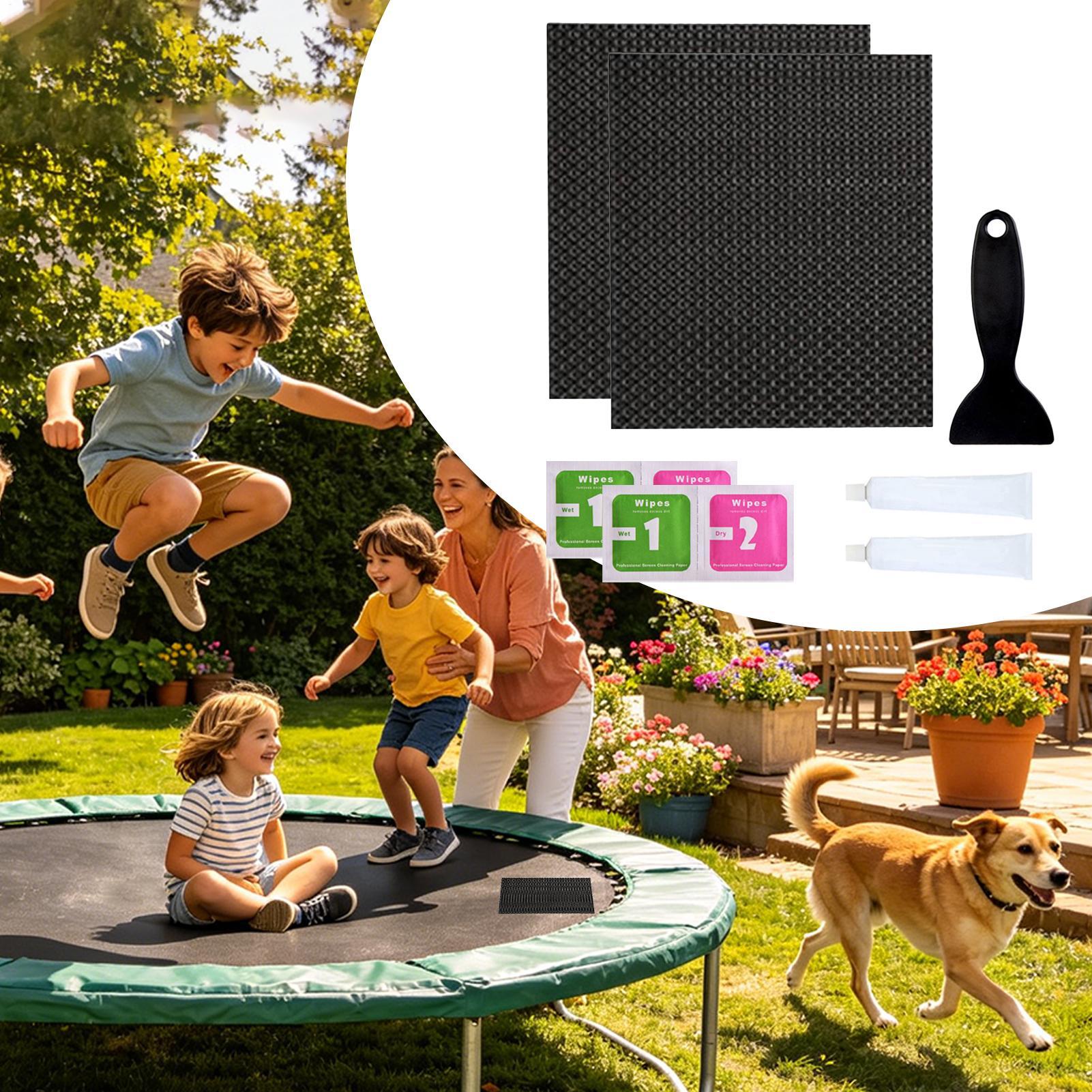 Parche para trampolín, resiste - Home Security Training reseña y precio