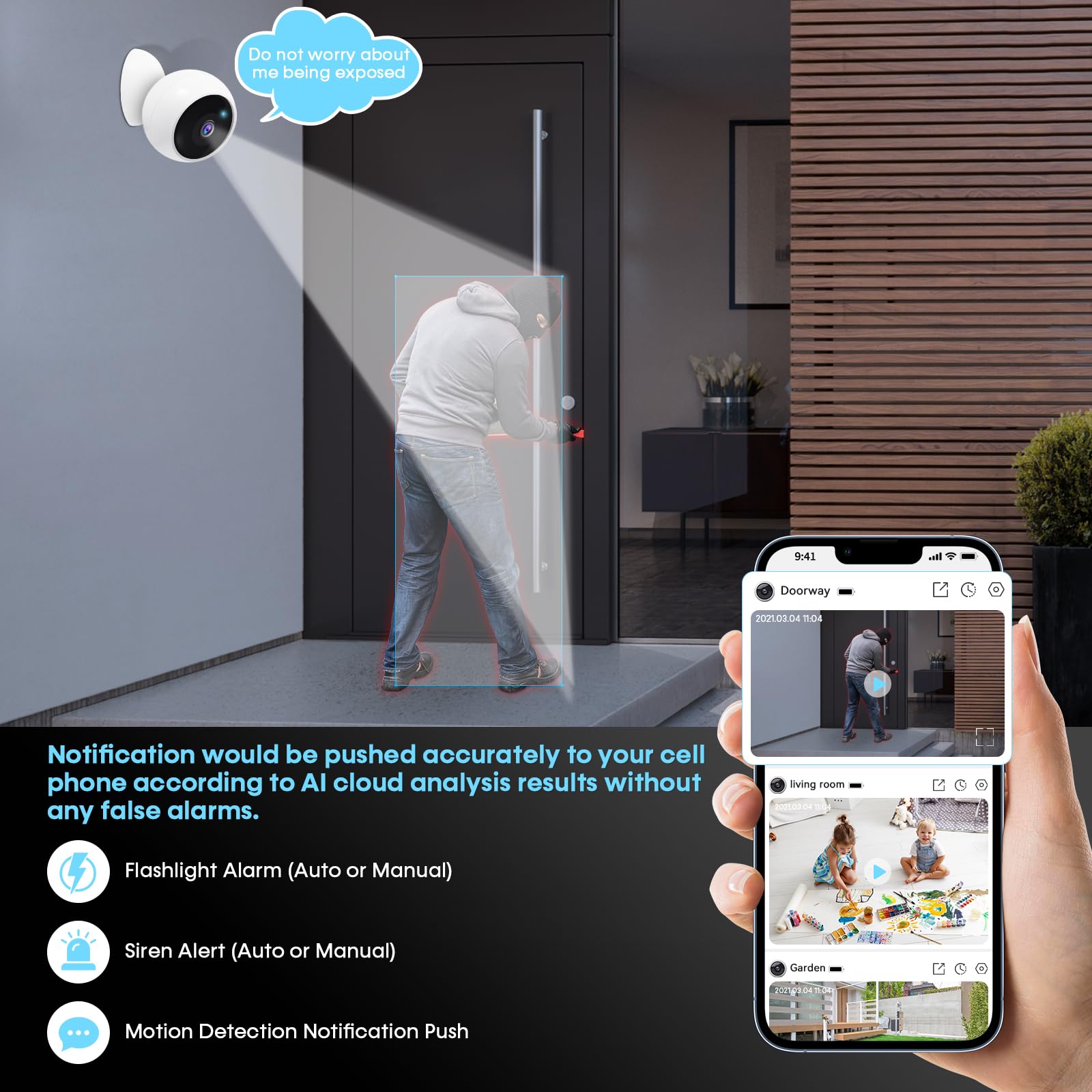 Cámara de Seguridad Inalámbric - Home Security Ai reseña y precio