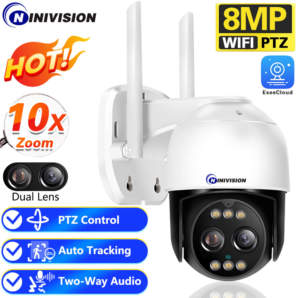 Cámara de seguridad IP PTZ 4K  - Home Security Ai reseña y precio