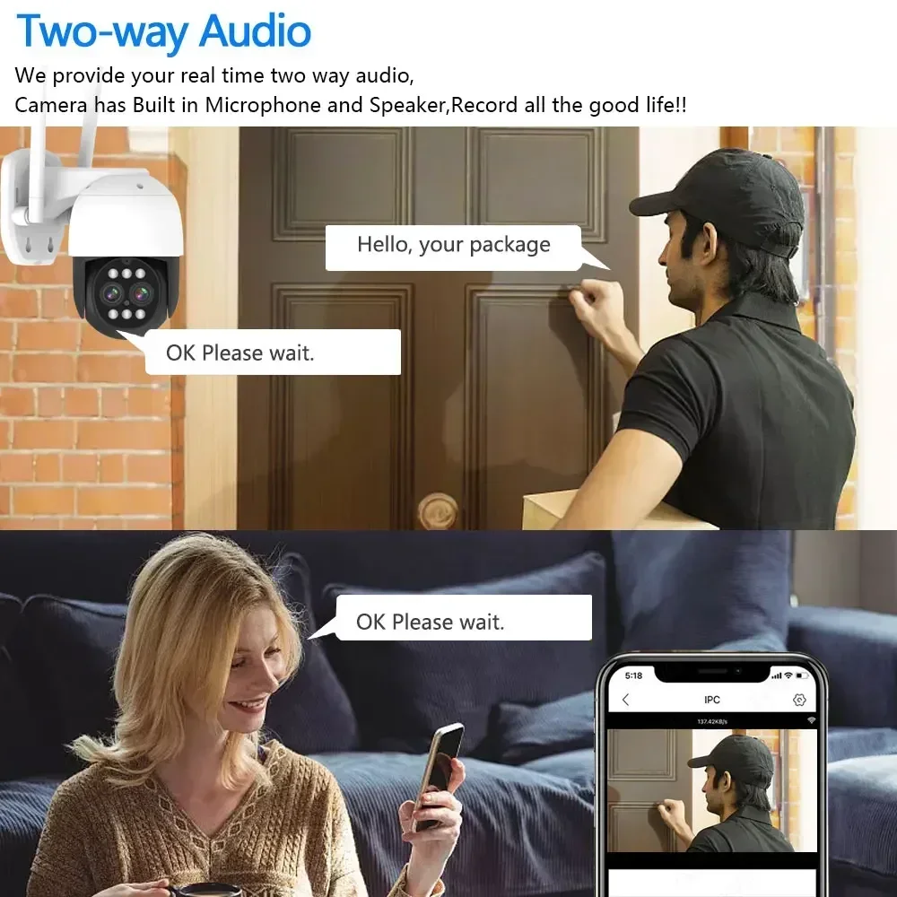Cámara de seguridad IP PTZ 4K  - Home Security Ai reseña y precio