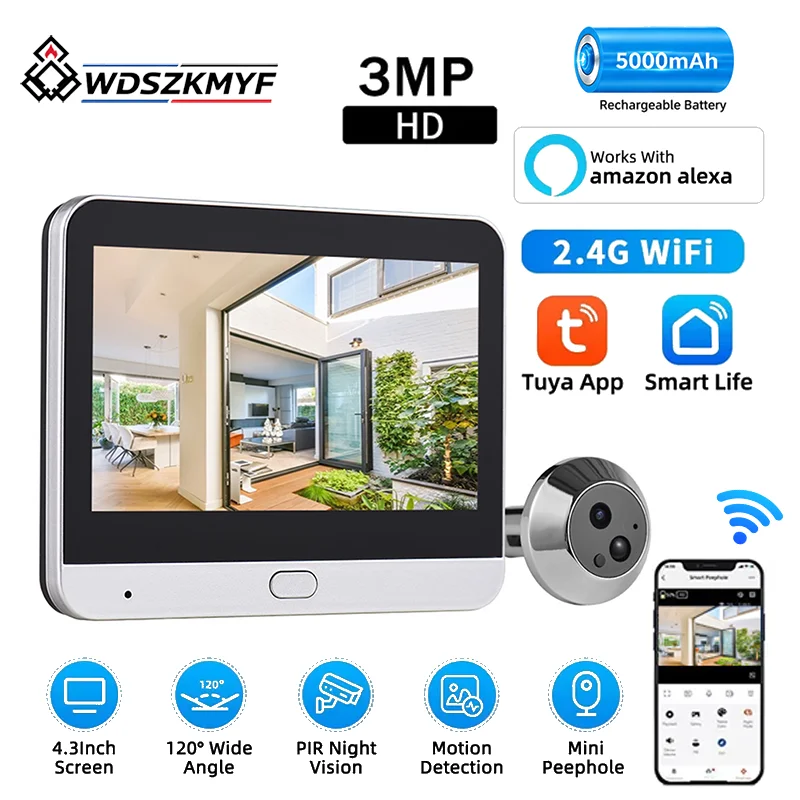 Cámara de Mirilla Digital Inte - Peephole Camera Viewer reseña y precio