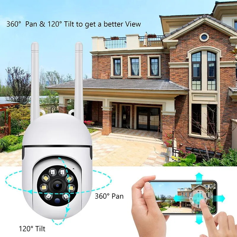 Cámara IP 4K PTZ WiFi para ext - Home Security Ai reseña y precio