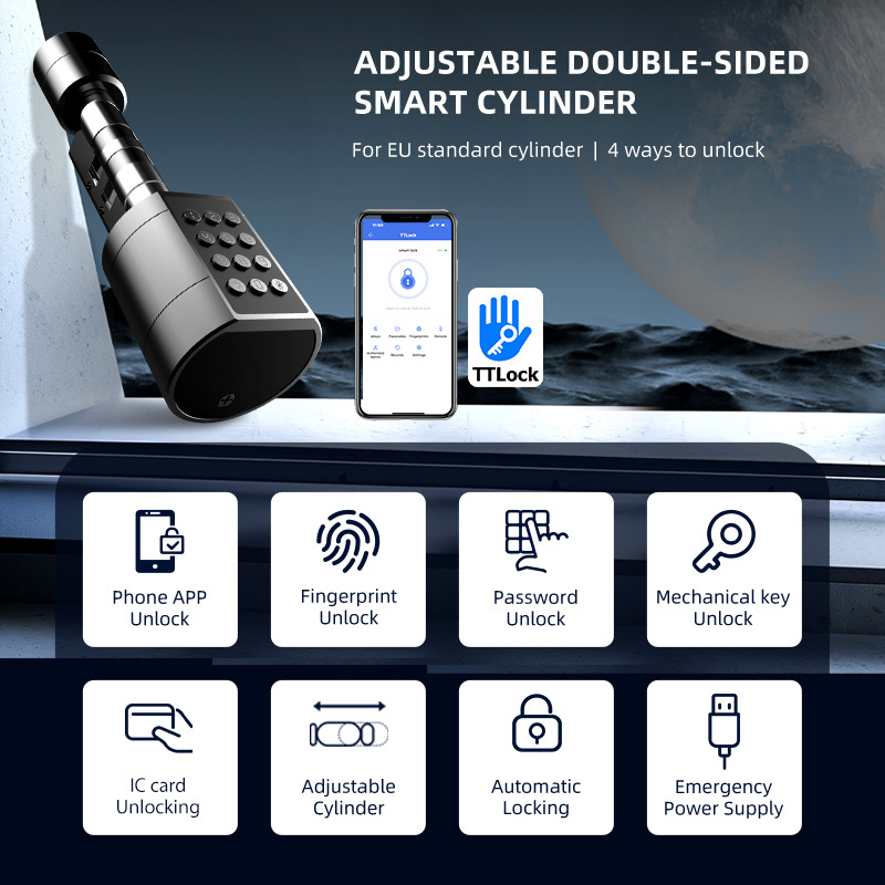 Cerradura de puerta cilíndrica - Home Security Packages reseña y precio