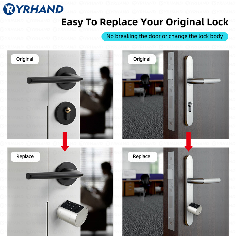Cerradura de puerta cilíndrica - Home Security Packages reseña y precio