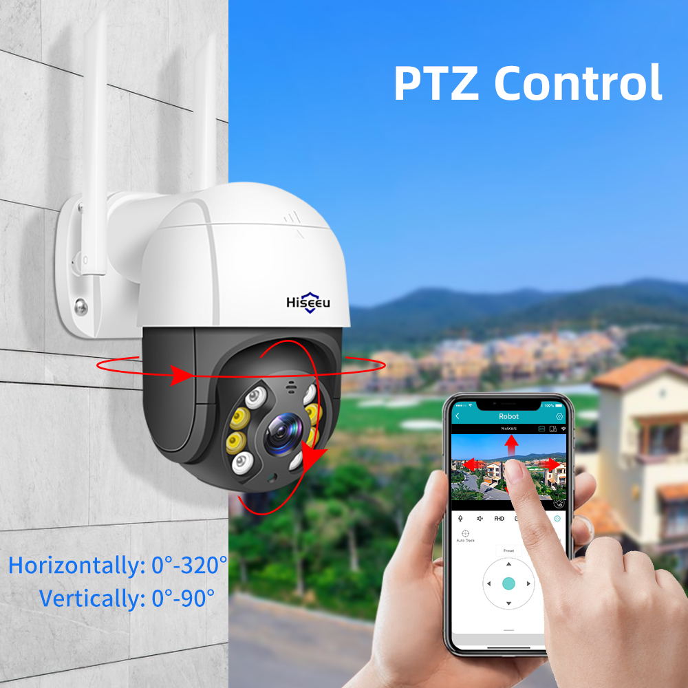 Hiseeu-cámara inteligente PTZ  - Home Security Ai reseña y precio