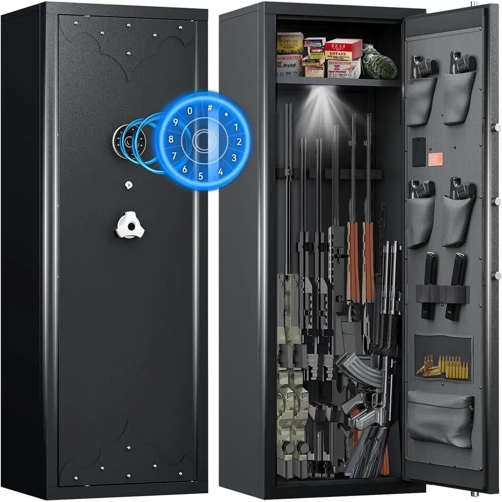 Caja Fuerte para 12-15 Rifles, - Home Security Gun reseña y precio